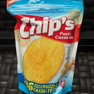 POTATO CHIP Jigsaw Puzzle 236 Pieces 20x12.8 in Snack Series resealable bag TCG